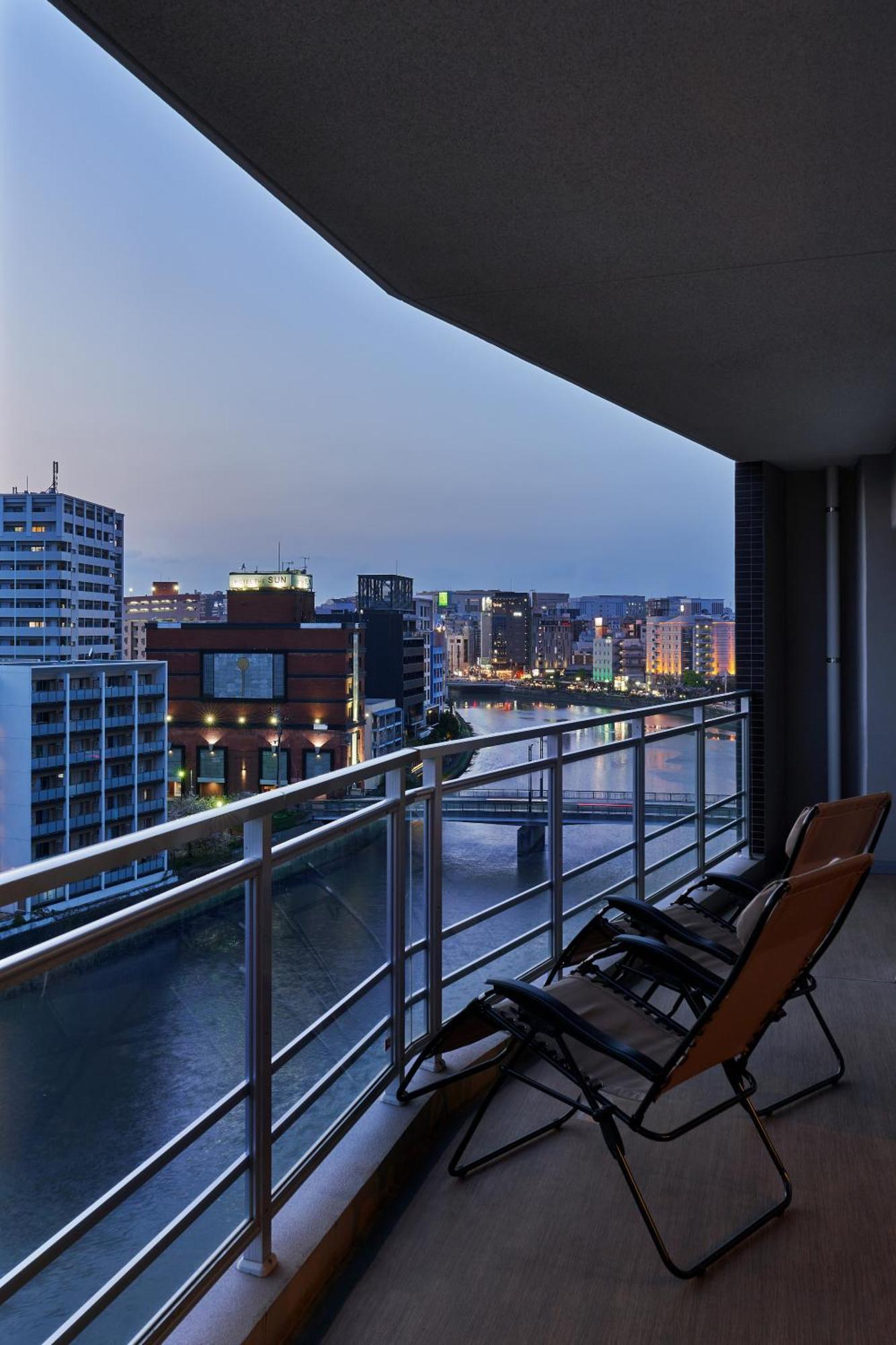 Alfacio Riverside Stay Hakata ฟูกุโอกะ ภายนอก รูปภาพ